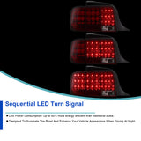 Coolstuffguru Compatible with Ford Mustang Sequential Red Led Tail Lights