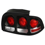 Coolstuffguru Compatible with Ford Mustang Black Replacement Rear Brake Lamps Tail Parking Lights Left+Right