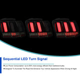 Coolstuffguru Compatible with Ford Mustang Retrofit Black Projector Headlights+Sequential LED Tube Tail Lamps