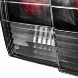 Coolstuffguru Compatible with Ford Mustang Replacement Black Projector Headlights+Rear Brake Lamps Tail Li