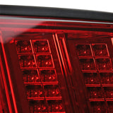 Coolstuffguru Compatible with Ford Mustang Red/Smoke Sequential LED Rear Tail Lights Brake Lamps Left+Right