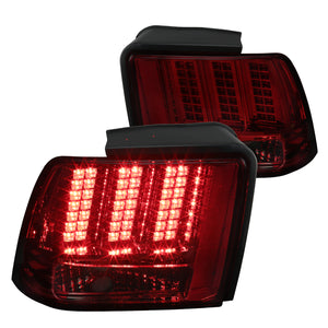 Coolstuffguru Compatible with Ford Mustang Red/Smoke Sequential LED Rear Tail Lights Brake Lamps Left+Right