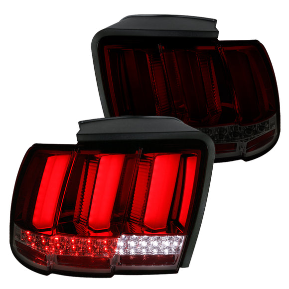 Coolstuffguru Compatible with Ford Mustang Red/Smoke Lens Sequential LED Tail Lights Brake Lamps