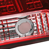 Coolstuffguru Compatible with Ford Mustang Sequential LED Red/Clear Tail Lights Rear Brake Lamps Left+Right