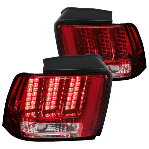 Coolstuffguru Compatible with Ford Mustang Sequential LED Red/Clear Tail Lights Rear Brake Lamps Left+Right