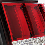 Coolstuffguru Compatible with Ford Mustang Chrome Red Sequential LED Tail Lights