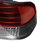 Coolstuffguru Compatible with/Replacement for 1997-2001 Honda Prelude Type Sh/ Base Tail Lights Red/Clear