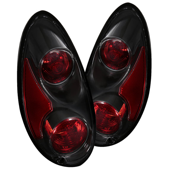 Coolstuffguru Compatible with Chrysler PT Cruiser Black Tail Lights Rear Brake Parking Lamps Replacement Pair