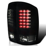 Coolstuffguru Compatible with Dodge Ram 1500 Slt Srt 10 Base, Glossy Black Housing Smoked Lens Led Tail Lights