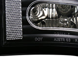 Coolstuffguru Compatible with Dodge Ram 1500 2500 3500 Pickup Black Clear LED Tail Lights