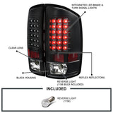 Coolstuffguru Compatible with Dodge Ram 1500 2500 3500 Black Led Tail Lights