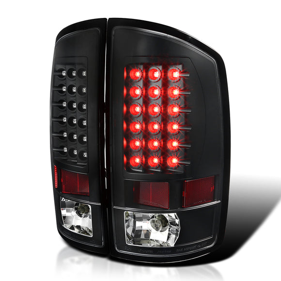 Coolstuffguru Compatible with Dodge Ram 1500 2500 3500 Black Led Tail Lights