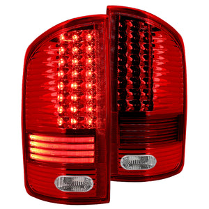 Coolstuffguru Compatible with Dodge Ram 1500/2500/3500 Red Clear LED Rear Tail Brake Lights Pair