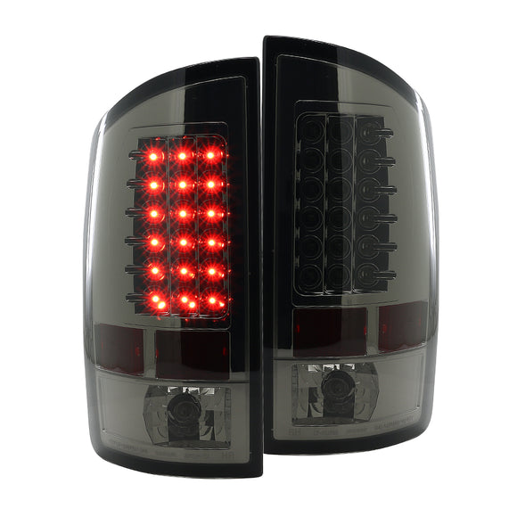 Coolstuffguru Compatible with Dodge Ram 1500/2500/3500 Rear Brake Lamps LED Smoked Tail Lights Replacement