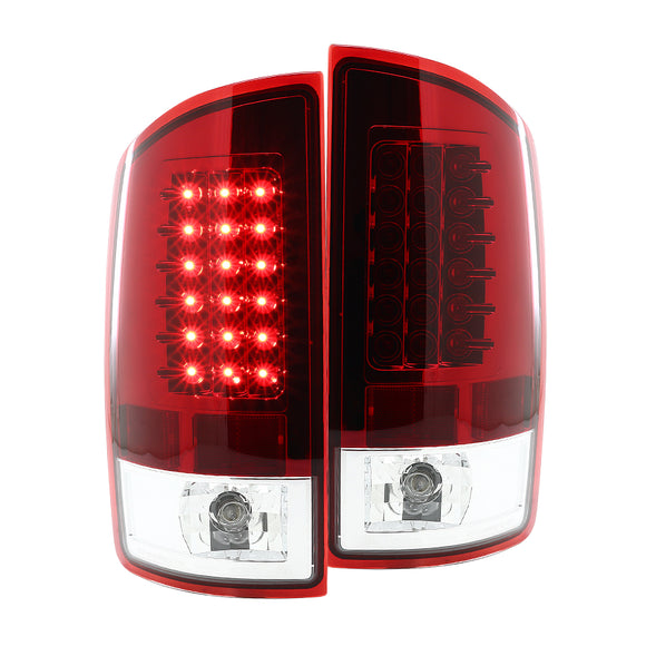 Coolstuffguru Compatible with Dodge Ram 1500/2500/3500 Pickup Red Rear Brake Lamps LED Tail Lights Replacement