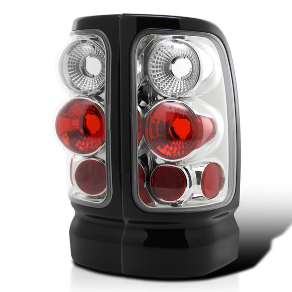 Coolstuffguru Compatible with Dodge Ram 1500 2500 3500 Altezza Tail Light Chrome Pair