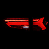 Coolstuffguru Chrome Housing Red/Clear Lens LED Sequential Tail Lights Compatible with Toyota Rav 4 2019-2021