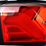 Coolstuffguru Chrome Housing Red/Clear Lens LED Sequential Tail Lights Compatible with Toyota Rav 4 2019-2021