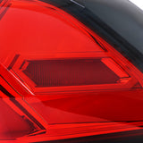 Coolstuffguru Chrome Housing Red/Clear Lens LED Sequential Tail Lights Compatible with Toyota Rav 4 2019-2021