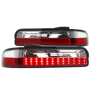 Coolstuffguru LED Tail Lights with Rear Parking Lamps Compatible with 1989-1994 Nissan 240SX S13 Coupe