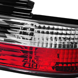 Coolstuffguru Compatible with Nissan 240Sx S13 2Dr Coupe Red/Clear Tail Lights