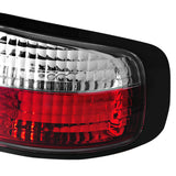 Coolstuffguru Compatible with Nissan 240Sx S13 2Dr Coupe Red/Clear Tail Lights