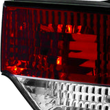 Coolstuffguru Compatible with Nissan 240SX S13 Hatchback Chrome Red/Clear Lens Rear Tail Brake Lights