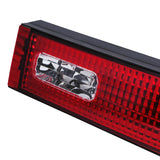 Coolstuffguru Compatible with Nissan 240SX S13 Hatchback Red/Clear Tail Trunk Light Center Lamp