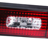 Coolstuffguru Compatible with Nissan 240SX S13 Hatchback Red/Clear Tail Trunk Light Center Lamp