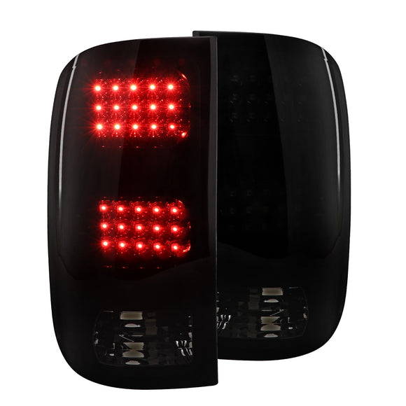 Coolstuffguru Compatible with GMC Sierra 1500 2500 3500 Glossy Black Smoked Lens LED Tail Lights