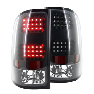 Coolstuffguru Compatible with Gmc Sierra 1500/2500/3500 Black Led Tail Lights