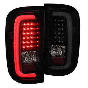 Coolstuffguru Compatible with GMC Sierra 1500 Pickup Glossy Black Smoke Lens Rear Brake Lamps LED Tail Lights