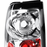 Coolstuffguru Compatible with Chevy Silverado 1500 2500 3500 Chrome Altezza Tail Lights