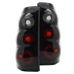 Coolstuffguru Compatible with Chevy Silverado 1500 2500 3500 Glossy Black Smoked Lens Altezza Tail Lights