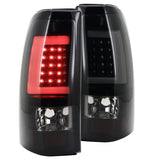 Coolstuffguru Compatible with Chevy Silverado GMC Sierra Pickup LED Tube Glossy Black Rear Tail Brake Lights