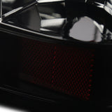 Coolstuffguru Compatible with Chevrolet Silverado Lt Ls 1500, Glossy Black Housing Smoked Lens Led Taillights