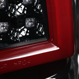 Coolstuffguru Compatible with Chevy Silverado GMC Sierra LED Tube Pearl Black Tail Brake Lights