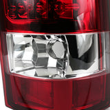 Coolstuffguru Compatible with Chevy Silverado Red LED Tail Lights Lamps