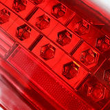 Coolstuffguru Compatible with Chevy Silverado 1500 2500 3500 Pickup Red/Clear LED Tail Brake Lights Left+Right