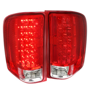 Coolstuffguru Compatible with Chevy Silverado 1500 2500 3500 Pickup Red/Clear LED Tail Brake Lights Left+Right