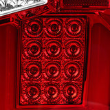 Coolstuffguru Compatible with Chevy Silverado GMC Sierra Chrome Rear Brake LED Tail Lights Red w/LED Light Bar