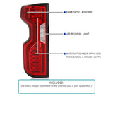 Coolstuffguru Red Led Strip Tail Lights Brake Lamps Lh+Rh Compatible with 2019-2023 Chevy Silverado 1500