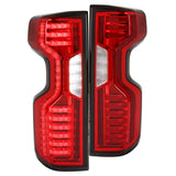 Coolstuffguru Red Led Strip Tail Lights Brake Lamps Lh+Rh Compatible with 2019-2023 Chevy Silverado 1500