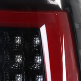 Coolstuffguru Compatible with Chevy Silverado Sierra LED DRL Bar Slick Black Clear Tail Brake Lights (Left+Right)