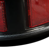 Coolstuffguru Compatible with Chevy Silverado Sierra LED DRL Bar Slick Black Clear Tail Brake Lights (Left+Right)