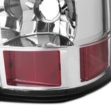 Coolstuffguru Compatible with Chevy Silverado Gmc Sierra Fleetside Clear Chrome Led Tail Lights