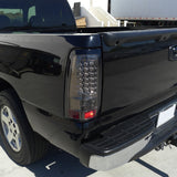 Coolstuffguru Compatible with Chevy Silverado Gmc Sierra Fleetside Smoked Led Tail Lights