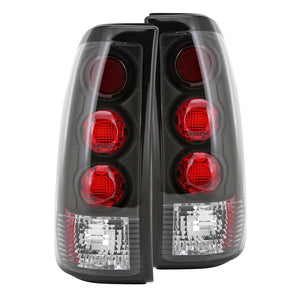 Coolstuffguru Compatible with Chevy Silverado GMC Sierra 1500 2500 3500 Black Rear Tail Lights Brake Lamps