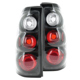 Coolstuffguru Compatible with Chevy Silverado GMC Sierra 1500 2500 3500 Fleet Side Black Altezza Tail Lights