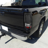 Coolstuffguru Compatible with Chevy Silverado Gmc Sierra Fleetside Black Led Tail Lights